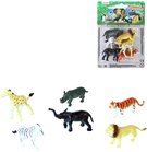 Zvata divok Safari 6cm plastov figurky zvtka set 6ks blistr