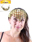KARNEVAL Čelenka orientální s penízky *KARNEVALOVÝ DOPLNĚK*