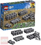 LEGO CITY Koleje rovn a zahnut doplnk k vlkodrze 60205 STAVEBNICE