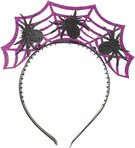 KARNEVAL Čelenka Halloween s pavouky *KARNEVALOVÝ DOPLNĚK*