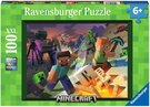 RAVENSBURGER Puzzle XXL Monstra z Minecraftu 100 dlk 49x36cm skldaka