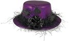 KARNEVAL Klobouk mini fialov s pavouky *KARNEVALOV DOPLNK*