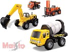 MAISTO Auto stavební  1:32-44 plast 4 druhy 2 barvy