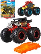 MATTEL HOT WHEELS Auto Monster Trucks Kaskadrsk kousky set s vrakem kov