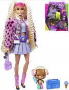MATTEL BRB Panenka fashion Barbie Extra mdn set s mazlkem 2 druhy