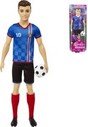 MATTEL BRB Barbie pank Ken fotbalista modr dres
