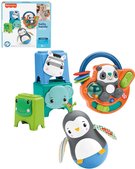 FISHER PRICE Baby Ahoj ikovnosti 3 zvtka s aktivitami na baterie pro miminko Zvuk