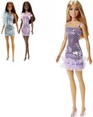 MATTEL BRB Panenka Barbie Glitz třpytivé šaty dlouhé vlasy 3 druhy