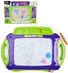 Tabulka dtsk velk magnetick 46x33cm set se 2 raztky a kouzelnm perem