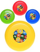 Hzec disk smajlk frisbee plastov tal s obrzkem 4 barvy