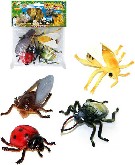 Hmyz insekt set 4ks v sku 6-12cm guma