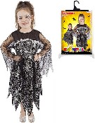 KARNEVAL aty arodjnice Halloween vel.M (116-128cm) 6-8 let *KOSTM*