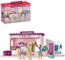 SCHLEICH Butik pro kon hern set konk se 2 figurkami s doplky plast