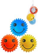 Mky jeat vesel 8cm balnek barevn smajlk s bodlinkami set 3ks v sku
