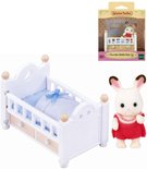 Sylvanian Families baby Chocolate krlk + postlka hern set v krabici