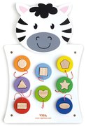 VIGA DEVO Hra baby nstnn Zebra barvy a tvary *DEVN HRAKY*