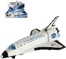 Raketa vesmírná 15cm kov zpětný chod Nasa 1:400 na baterie Světlo Zvuk