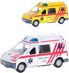 Auto ambulance CZ zptn chod 14cm na baterie Svtlo Zvuk 2 barvy kov