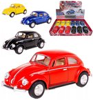 KINSMART Auto retro Volkswagen Classical Beetle kov PB 13cm 4 barvy