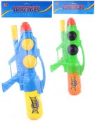 Pistole vodn velk 56cm se zsobnkem na vodu 2 barvy plast v sku