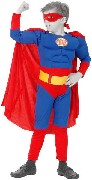 KARNEVAL aty SUPERMAN vel. M (120-130 cm) 5-9 let KOSTM