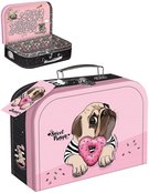 Kufřík dětský školní Sweet Puggy 25x18x9cm pejsek mopslík tvrdý karton