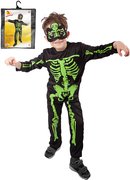 KARNEVAL aty kostlivec neon vel. S (105-116cm) 4-6 let *KOSTM*