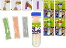 Sliz ve zkumavce 18cm výroba slizu 4 barvy na kartě
