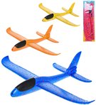 Letadlo Sun Fun soft házecí polystyrenové 48cm na házení 4 barvy
