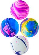 Míček strečový mačkací mramorový 7cm relaxační balonek v síťce 4 barvy
