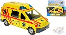 KIDS GLOBE Ambulance auto kovov 14 cm PB sanitka se zvukem a svtlem