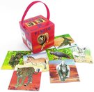AKIM Hra Pexeso v krabičce se stuhou Safari set 64 karet
