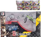 roubovac set rampa s BMX prstovm kolem a doplky rzn druhy kov