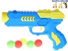 Pistole dtsk barevn na soft kuliky + 6 nboj 4 barvy plast