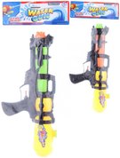 Pistole vodn 37cm se zsobnkem na vodu 2 barvy plast v sku