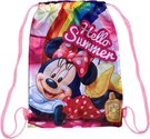 Sek na pezvky Minnie Mouse sportovn stahovateln vak na zda 30x40cm