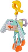 PLAYGRO PLY Baby pejsek vrnc pastelov s klipem pro miminko