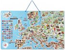 WOODY DEVO Hra mapa Evropy 3v1 naun puzzle skldaka 75x45cm AJ
