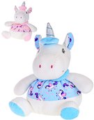PLY Baby jednoroec chrastc 17cm 2 barvy *PLYOV HRAKY*