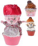 PLYŠ Cupcake dortík medvídek 10cm vonící v košíčku různé druhy