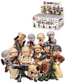 SLUBAN ARMY WWII Mini figurka vojk 12 druh set s doplky ke stavebnici plast