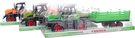 Traktor farmsk set s vlekou voln chod 48cm 3 barvy plast v blistru