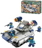 SLUBAN Stavebnice SPECIAL FORCES Tank 273 dlk + 4 figurky na baterie Zvuk