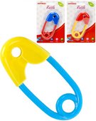 Baby Happiness chrastítko barevné špendlík 12cm kancelářská sponka pro miminko