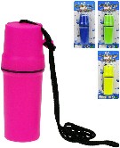Pokladnika na krk 11cm vodotsn penenka 4 barvy plast na kart