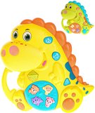 Dinosaurus baby16cm na baterie pro miminko Svtlo Zvuk 2 barvy