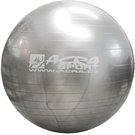 ACRA Míč gymnastický stříbrný 75cm fitness balon rehabilitační do 150kg