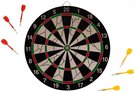 ACRA Ter na ipky zvsn 38cm kovov rm + 6 ipek