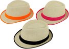 Klobouk letn slamn unisex slamk 3 barvy