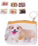 Peněženka dětská pejsci 12x9cm na zip 6 druhů v sáčku